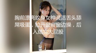 胸前漂亮纹身女神灵活舌头舔屌吸蛋，拉开窗帘窗边操，后入结实大屁股