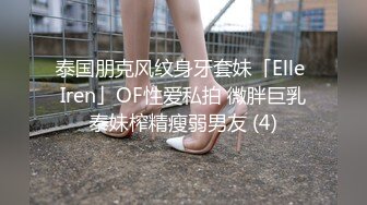 泰国朋克风纹身牙套妹「Elle Iren」OF性爱私拍 微胖巨乳泰妹榨精瘦弱男友 (4)