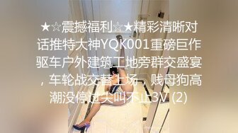 ★☆震撼福利☆★精彩清晰对话推特大神YQK001重磅巨作驱车户外建筑工地旁群交盛宴，车轮战交替上场，贱母狗高潮没停过尖叫不止3V (2)