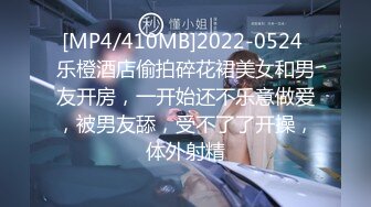 [MP4/410MB]2022-0524 乐橙酒店偷拍碎花裙美女和男友开房，一开始还不乐意做爱，被男友舔，受不了了开操，体外射精